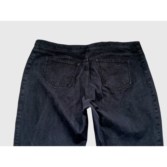 MMLaFleur Pants Womens 16 Black Slim Straight Leg Stretch Back Pockets Office - Picture 5 of 8